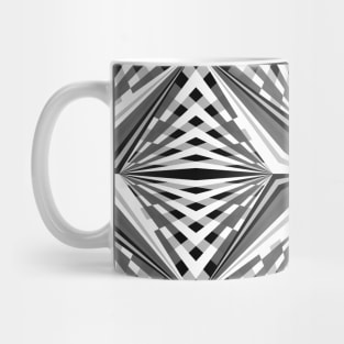 Black and White Geometric Star Mug